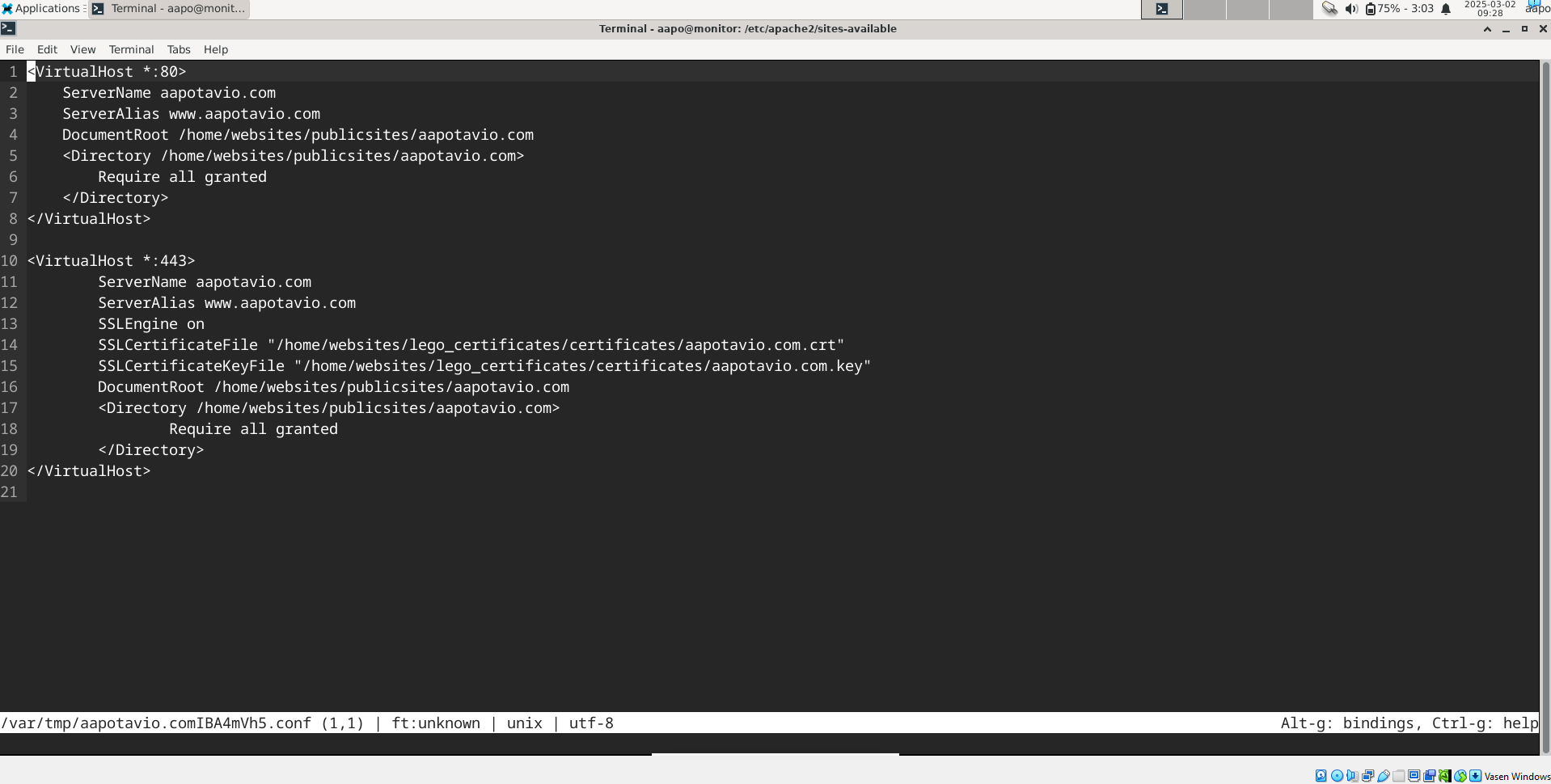 konfigurointitiedosto korjattuna