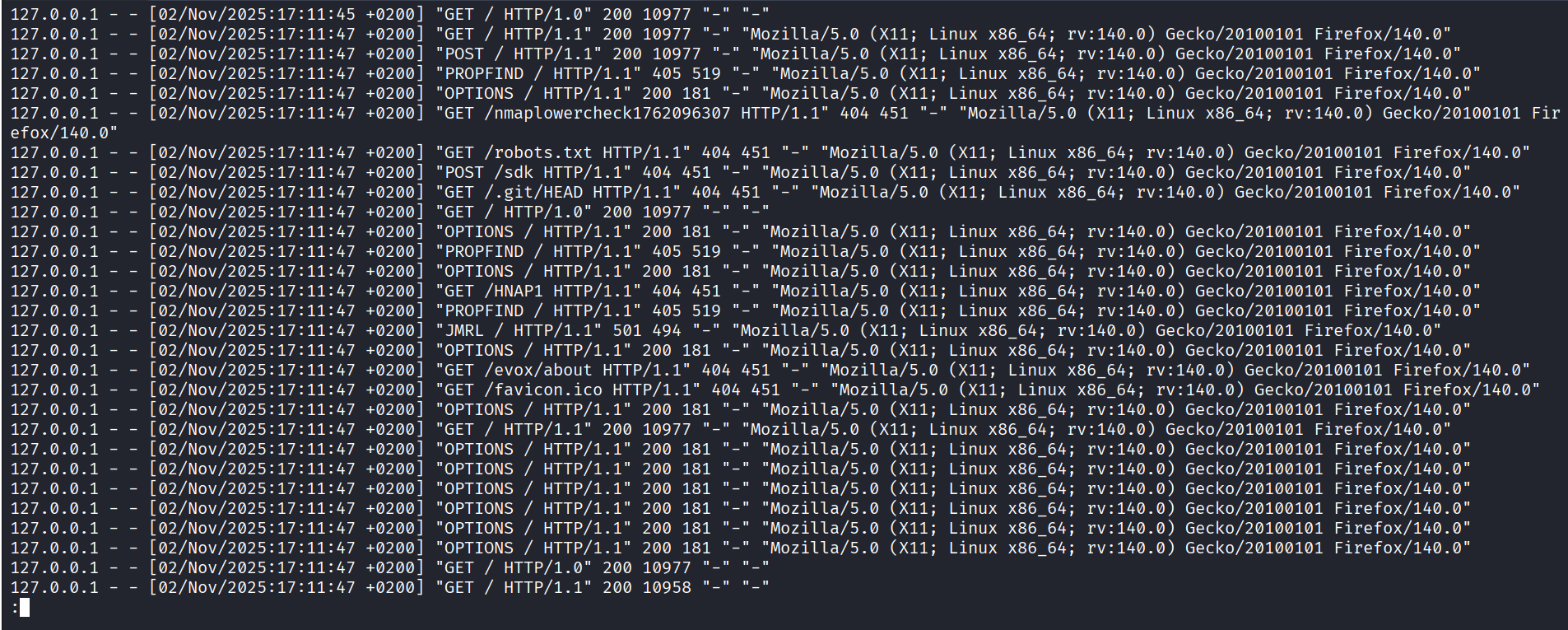 Apachen lokitiedosto